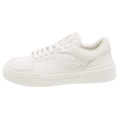 Dolce & Gabbana White Leather Roma Sneakers Size 41