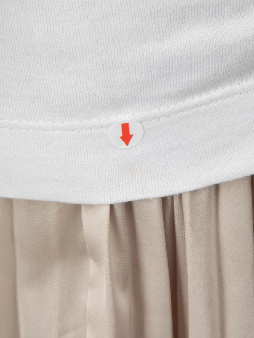 Dolce & Gabbana White Logo Patch Detail T-Shirt Size XXS For Sale 1