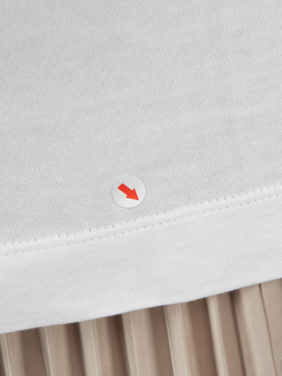 Dolce & Gabbana White Logo Patch Detail T-Shirt Size XXS For Sale 2