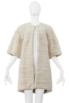 Dolce & Gabbana White Mink Coat 2015
