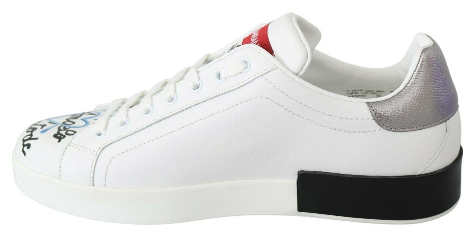  Gorgeous brand new with tags, 100% Authentic Dolce & Gabbana Mens shoes. 




Model: Casual sport sneakers

Color: White with multicolor detailing

Material: 100% Leather

Sole: Rubber
Embroidered Angel patch on the side

Logo details

Made in
