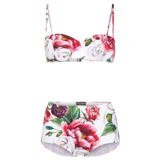 DOLCE & GABBANA SICILY CLASSIC BALCONETTE PEONIES SWIMWEAR SWIMSUIT BEACHWEAR M DOLCE & GABBANA SICILY CLASSIC BALCONETTE PEONIES SWIMWEAR SWIMSUIT BEACHWEAR M