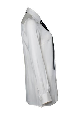 Dolce & Gabbana, white shirt with black bow