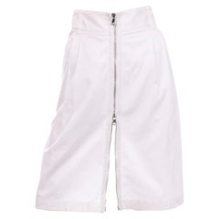 Dolce & Gabbana White Skirt With Front Zipper Size 46