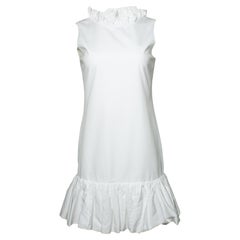 Dolce & Gabbana, Vestido blanco de volantes sin mangas