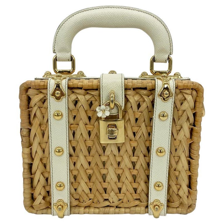Dolce and Gabbana Wicker Basket Bag For Sale at 1stDibs | dolce gabbana  wicker bag