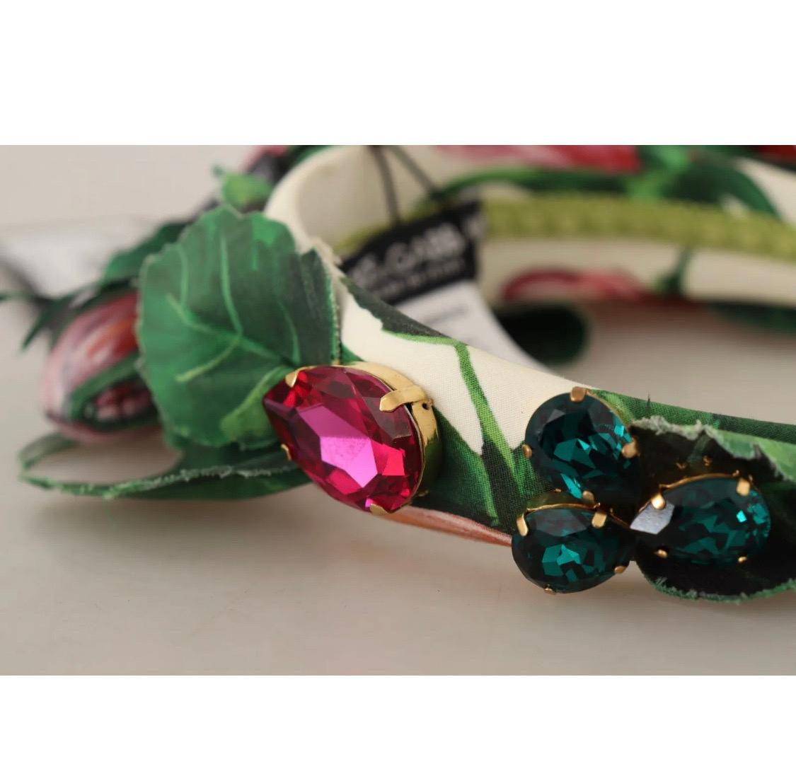 Dolce & Gabbana wide Multicolour floral cotton beautiful headband 3