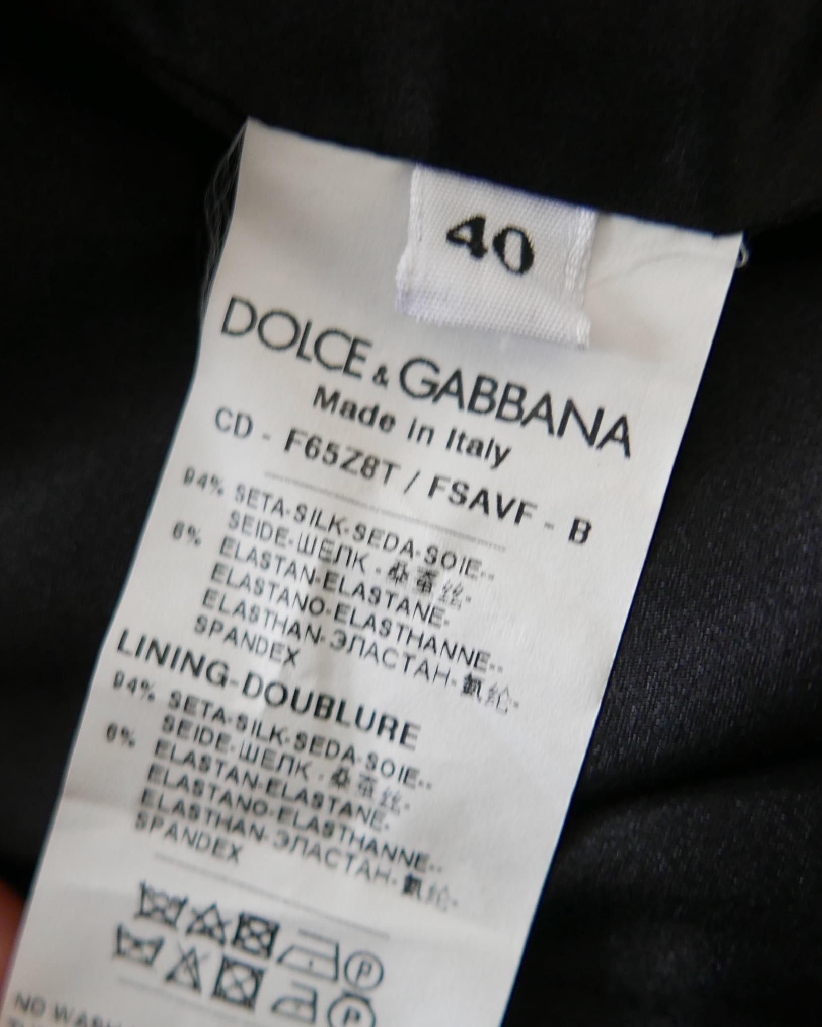 Dolce & Gabbana Wild Rose Print Sheath Dress For Sale 1