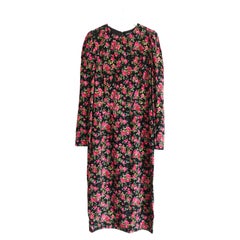 Dolce & Gabbana Etuikleid mit Wildrosa Druck