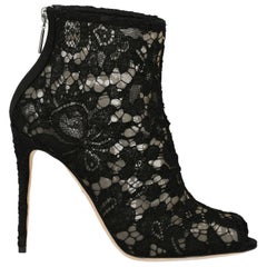 Dolce & Gabbana Woman Ankle boots Beige, Black IT 37