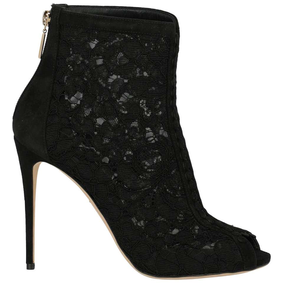 Dolce and Gabbana Woman Ankle boots Black IT 37 For Sale at 1stDibs