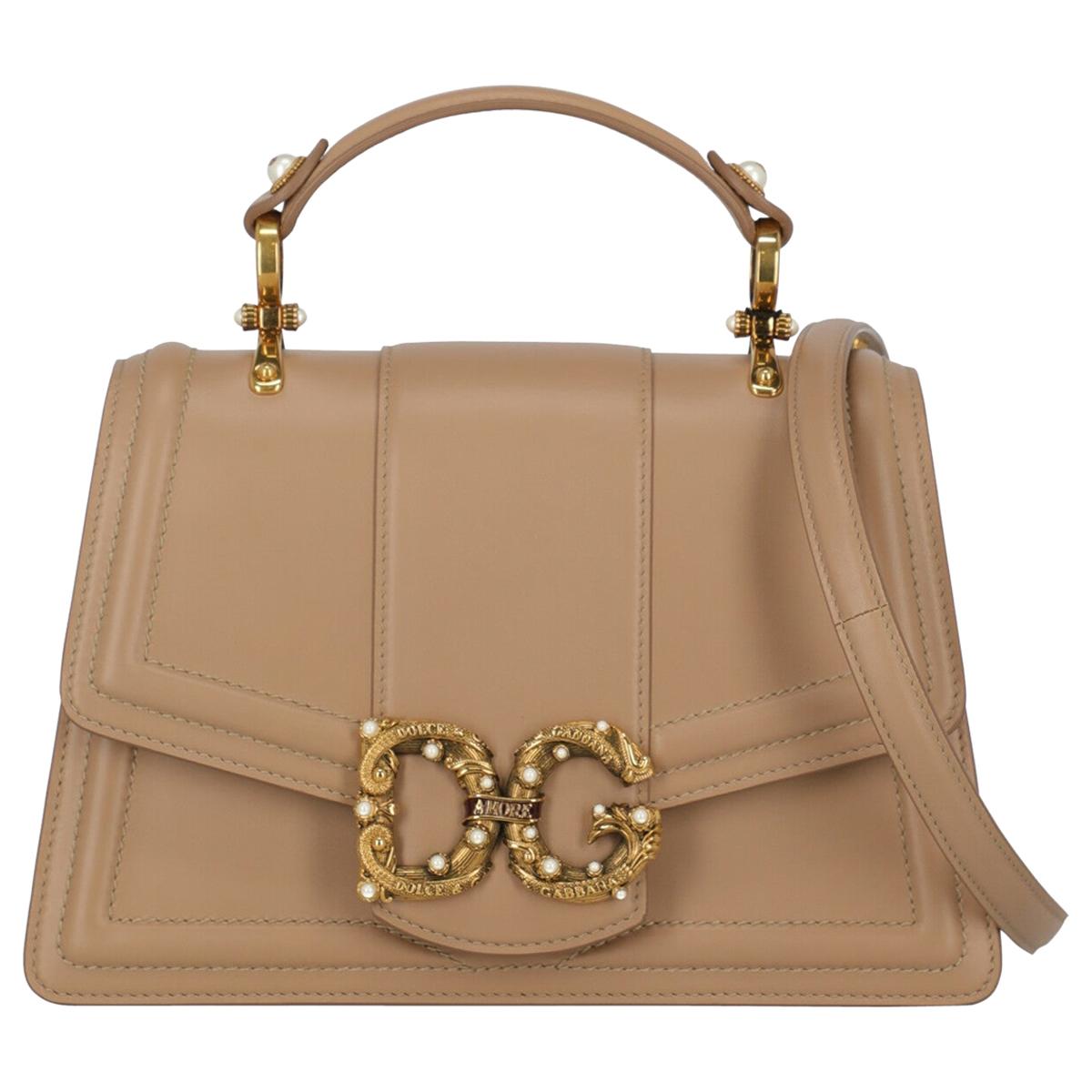 Dolce 
Gabbana Femme Sac à main Cuir Beige