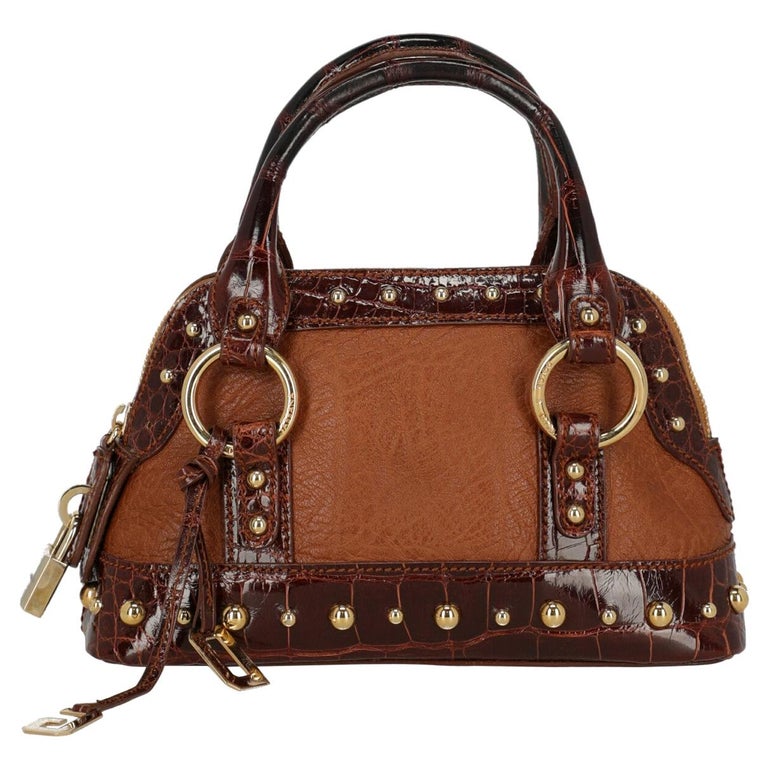 Dolce and Gabbana Woman Handbag Brown Leather For Sale at 1stDibs Dolce and Gabbana Woman Handbag Brown Leather For Sale at 1stDibs