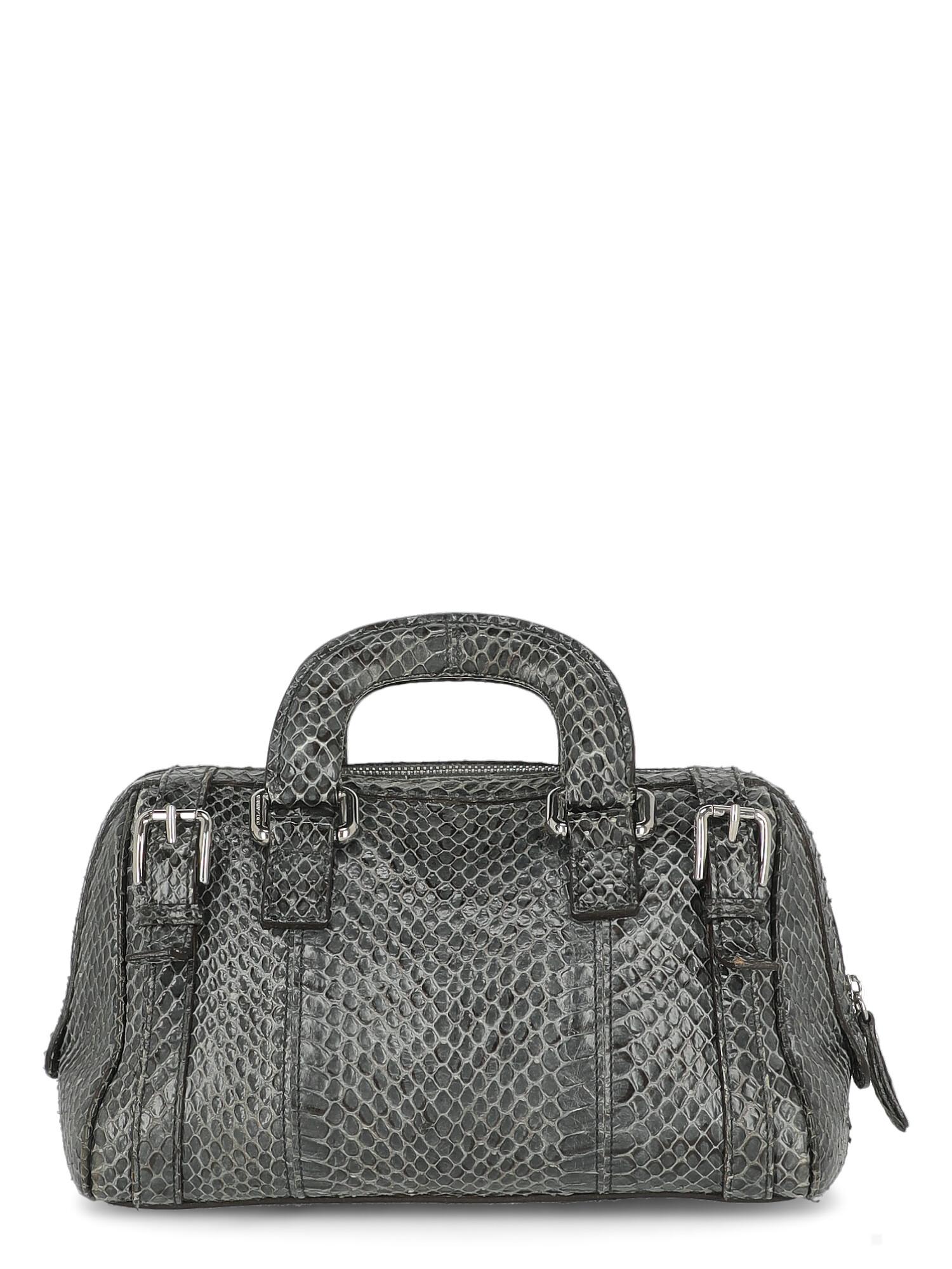 Gray Dolce & Gabbana Woman Handbag Grey Leather For Sale