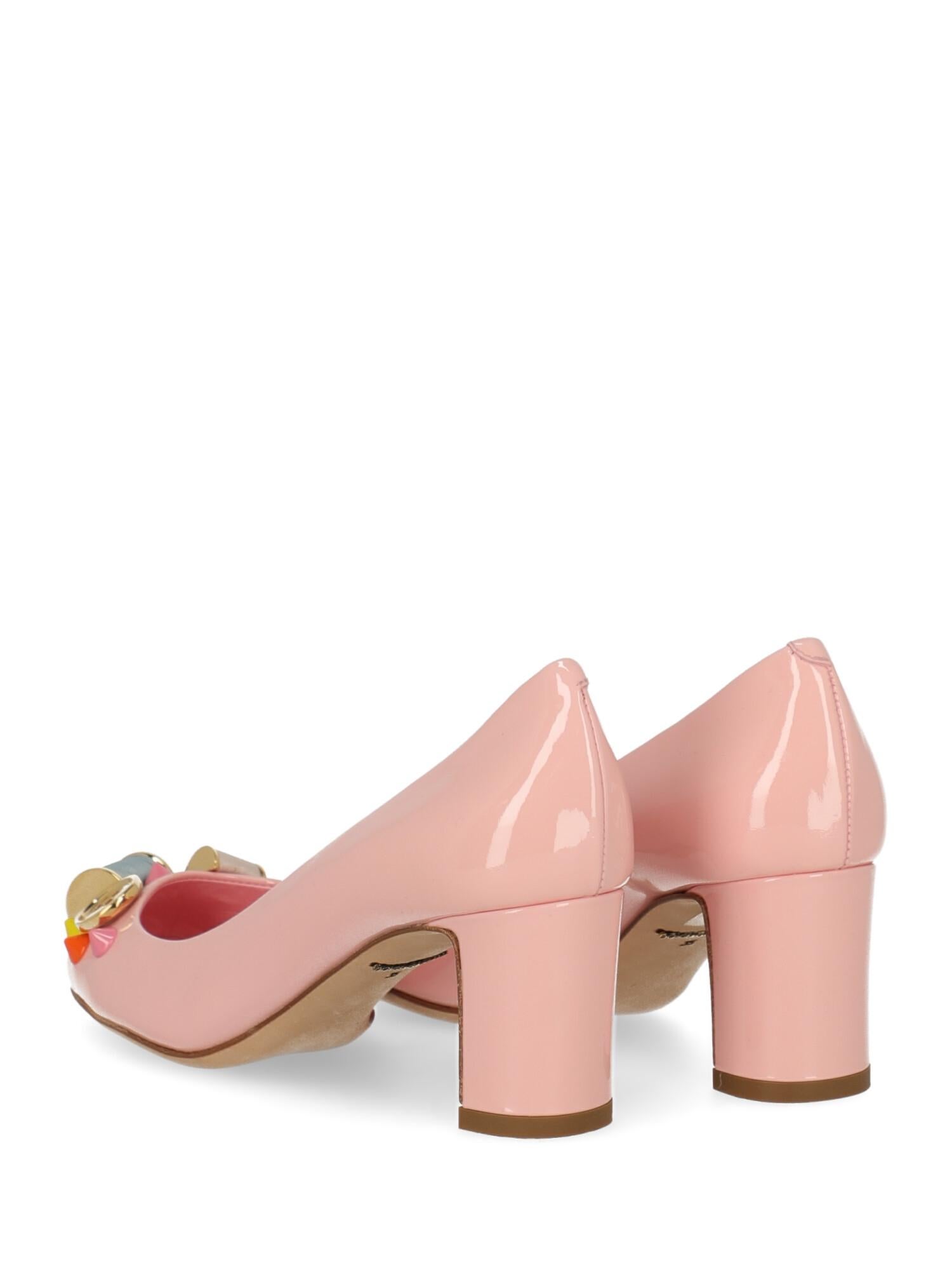 Beige Dolce & Gabbana Woman Pumps Pink Leather IT 35 For Sale