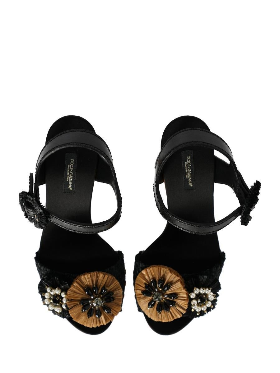 Dolce & Gabbana Woman Sandals Black, Brown IT 36 For Sale 1