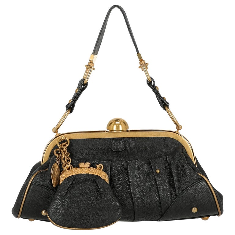 Dolce and Gabbana Woman Shoulder bag Black Leather For Sale at 1stDibs