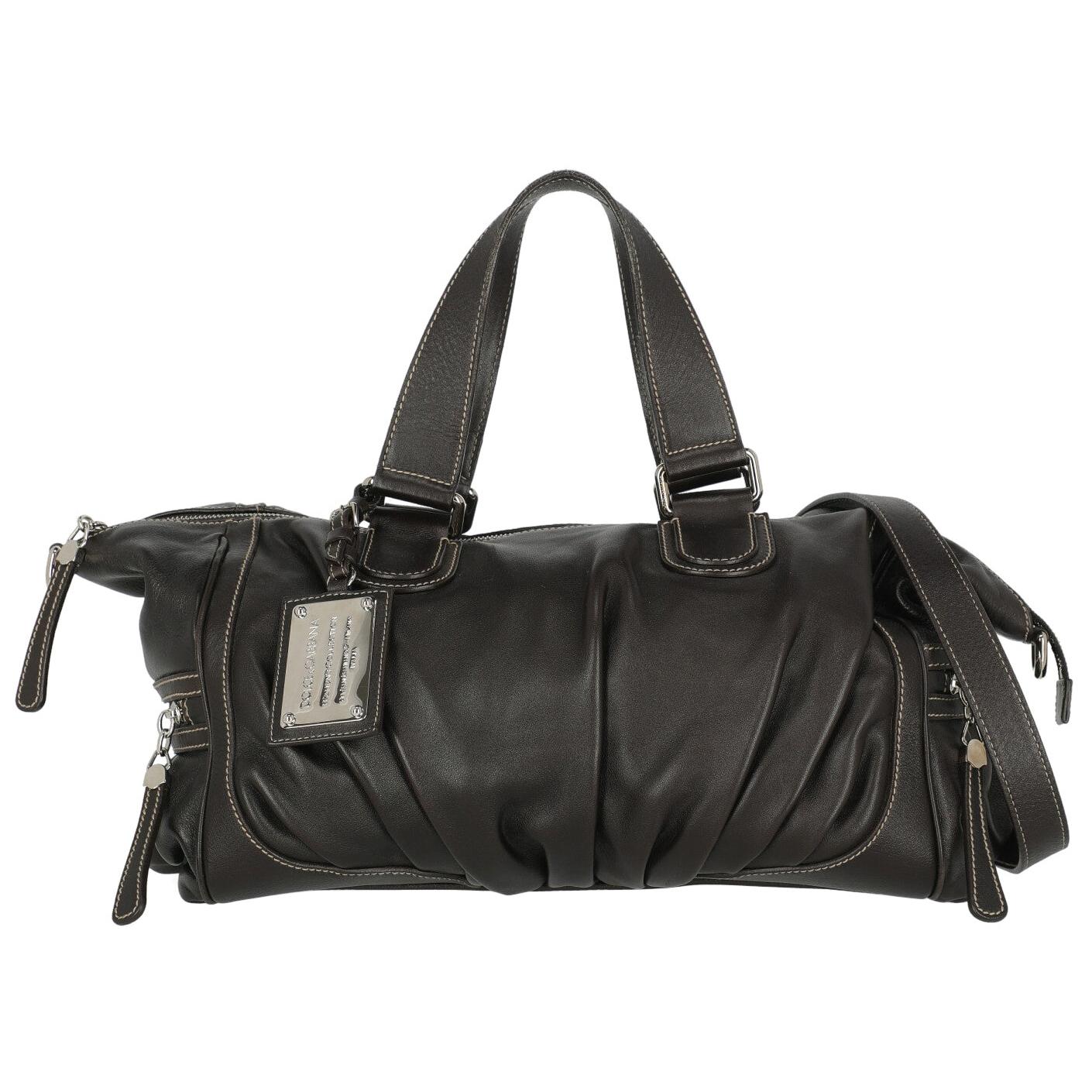 Dolce & Gabbana Woman Shoulder bag Brown Leather For Sale