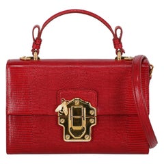 Dolce & Gabbana Woman Shoulder bag Lucia Red Leather