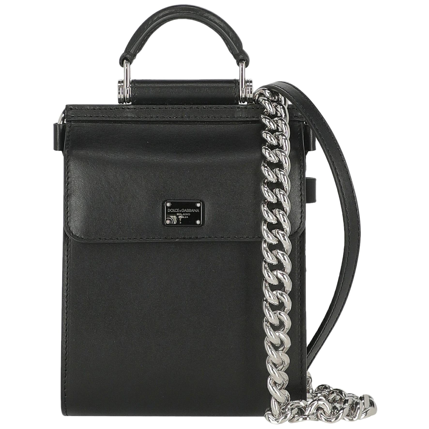 Dolce & Gabbana Woman Shoulder bag Sicily Black Leather