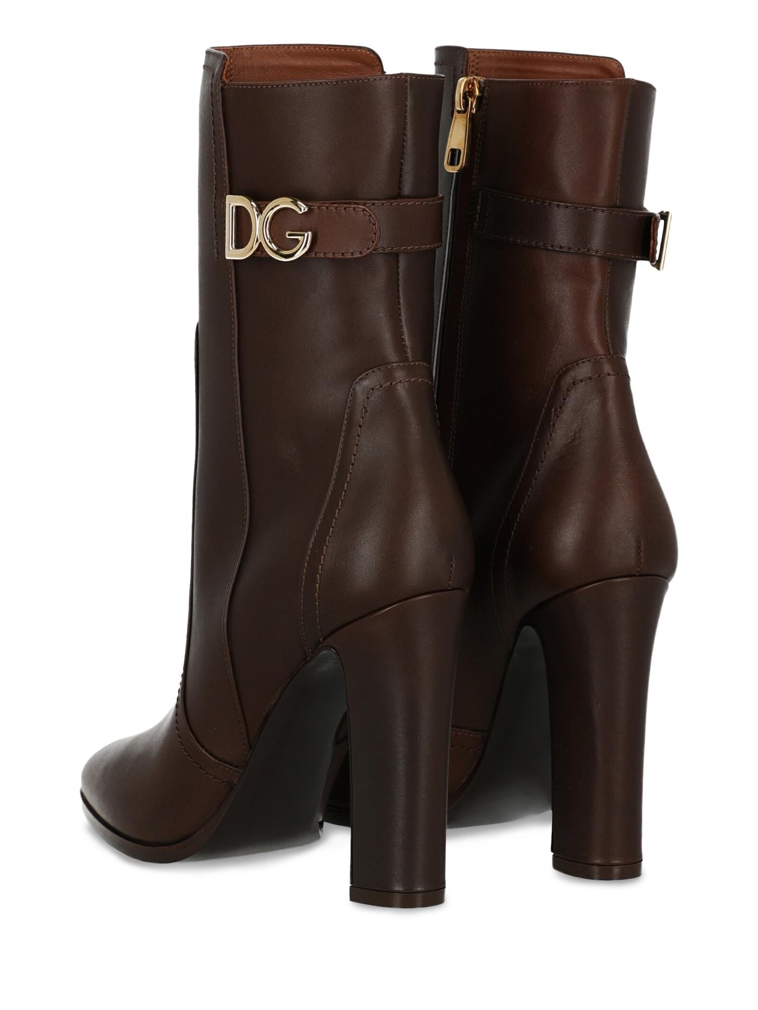 Dolce & Gabbana  Botines Mujer  Piel marrón UE 36 Negro en venta