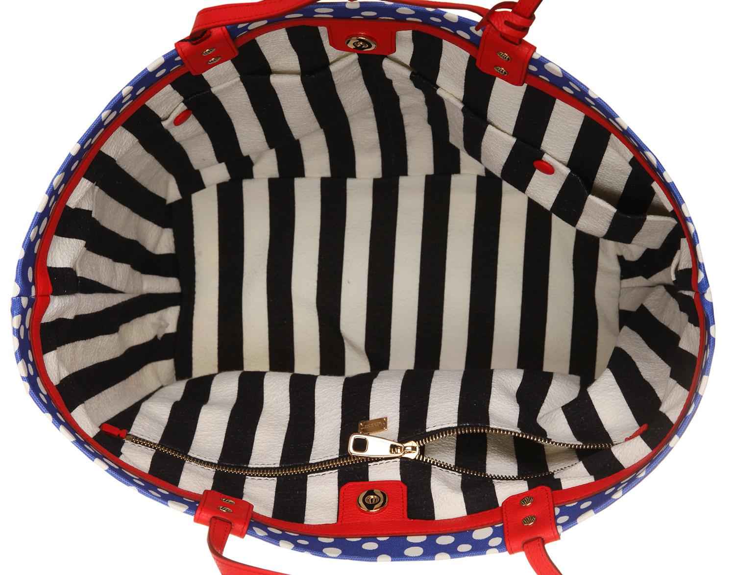 Dolce & Gabbana Women Tote Canvas Cannes red BB6191-B9F57 In New Condition For Sale In Karlsfeld, DE