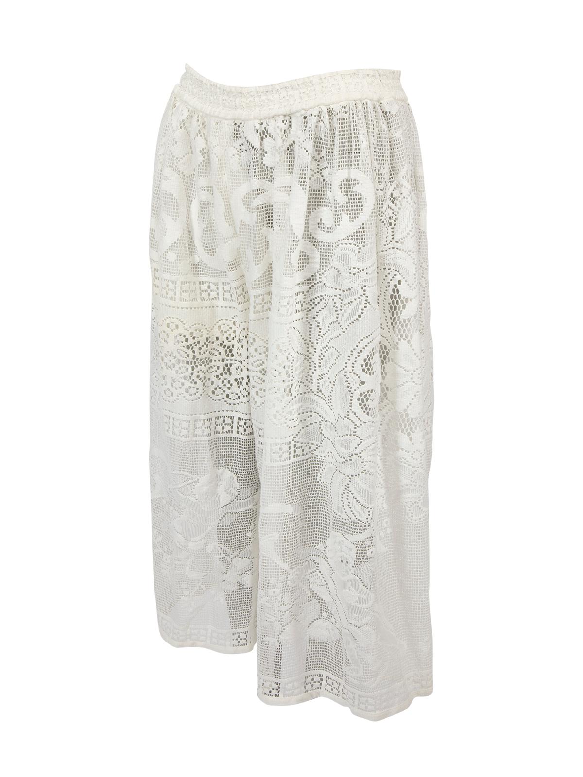 Dolce & Gabbana Women's Crochet Cotton Blend Culottes 1