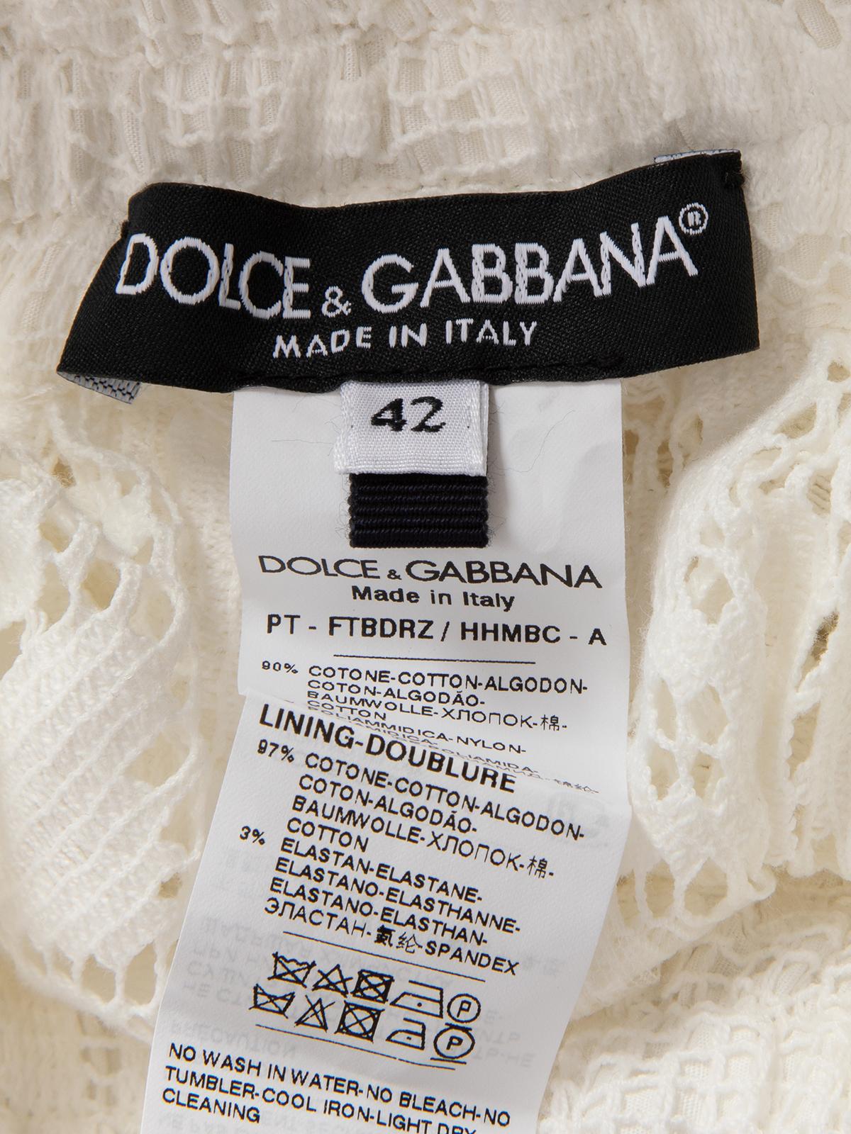 Dolce & Gabbana Women's Crochet Cotton Blend Culottes 2