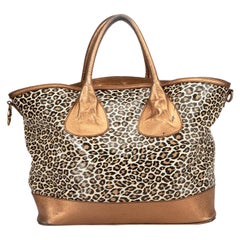 D&G by DOLCE & GABBANA Donna Tote con stampa leopardo in pelle bronzo