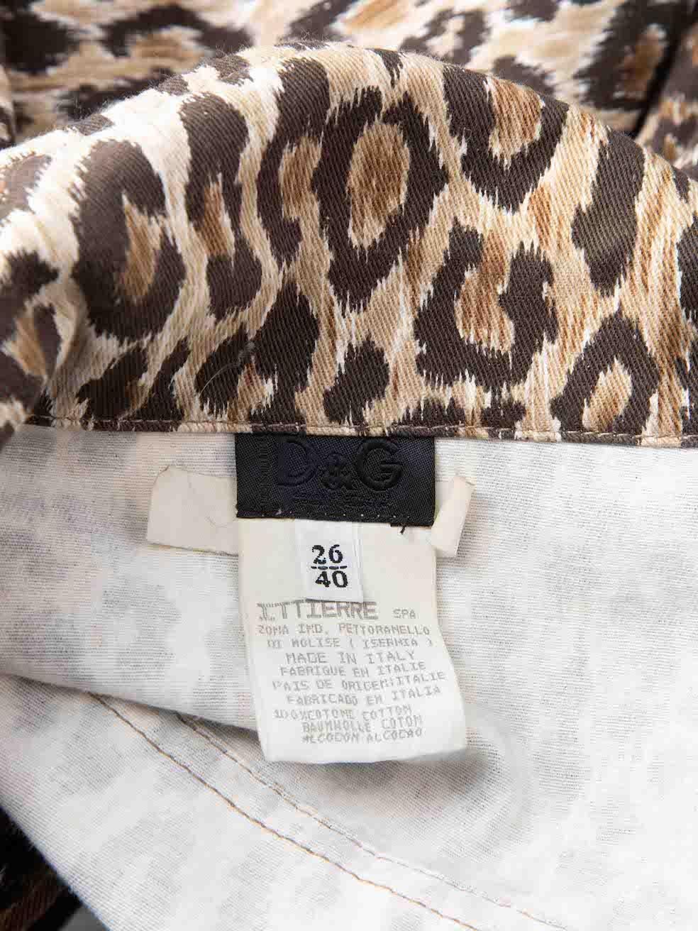 Dolce & Gabbana Women's D&G Leopard Print Denim Jacket 1
