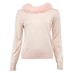Dolce & Gabbana Women's Long Sleeve Top with Feathers