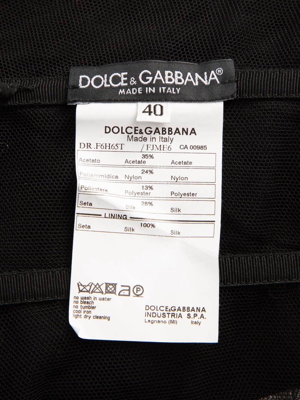 Dolce & Gabbana Women's Metallic Gold Floral Design Strapless Knee Length Dress 1