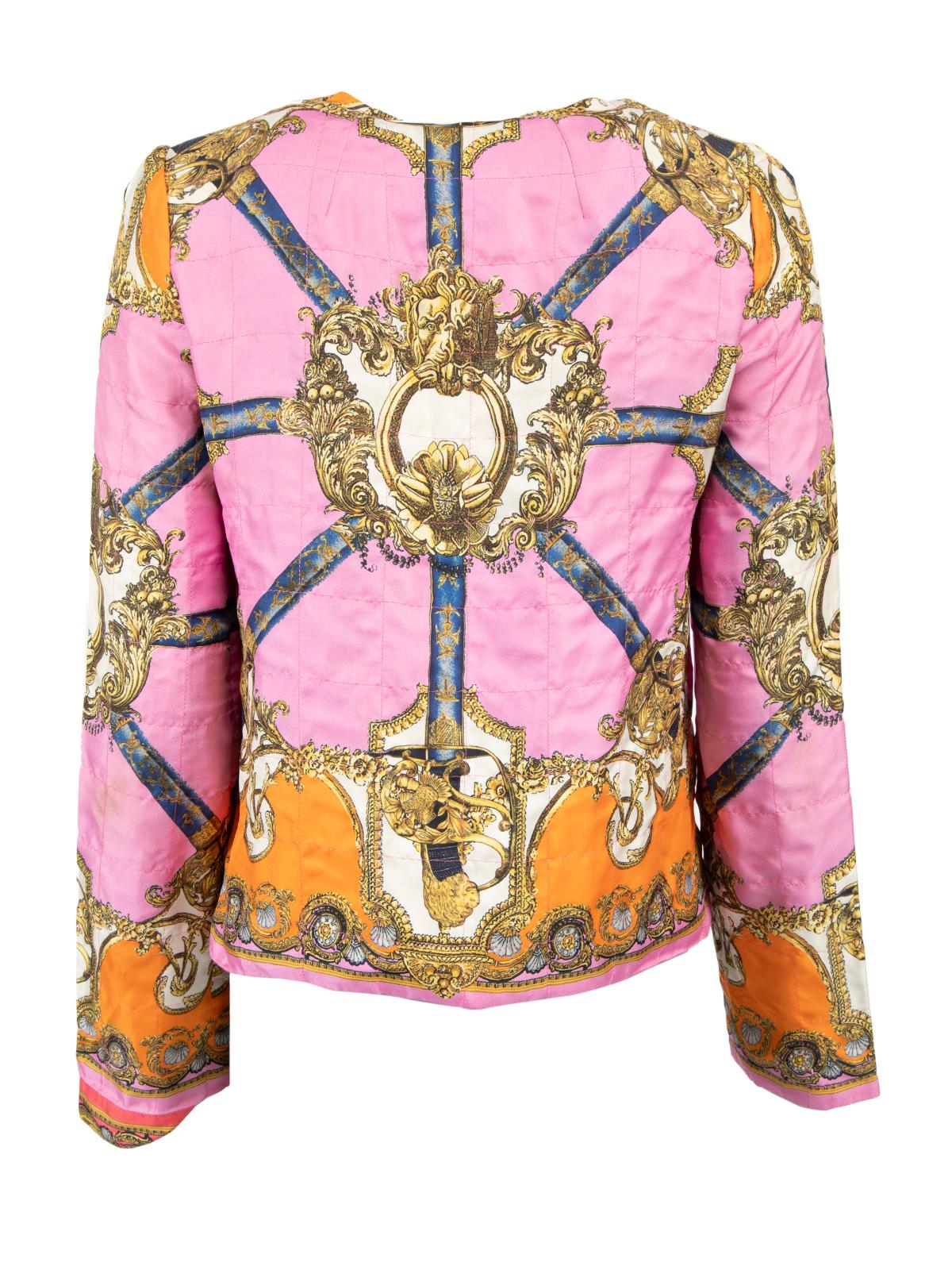Dolce & Gabbana Damen Mehrfarbige leichte Jacke mit Taschen im Zustand „Gut“ im Angebot in London, GB