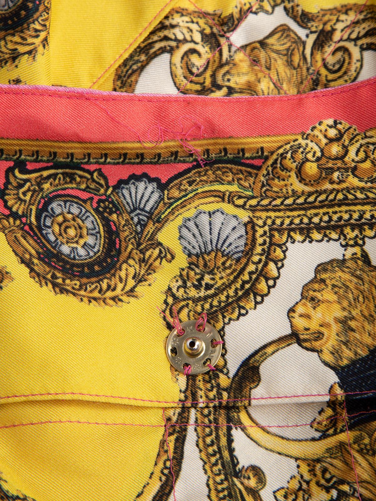 Dolce & Gabbana Damen Mehrfarbige leichte Jacke mit Taschen im Angebot 2