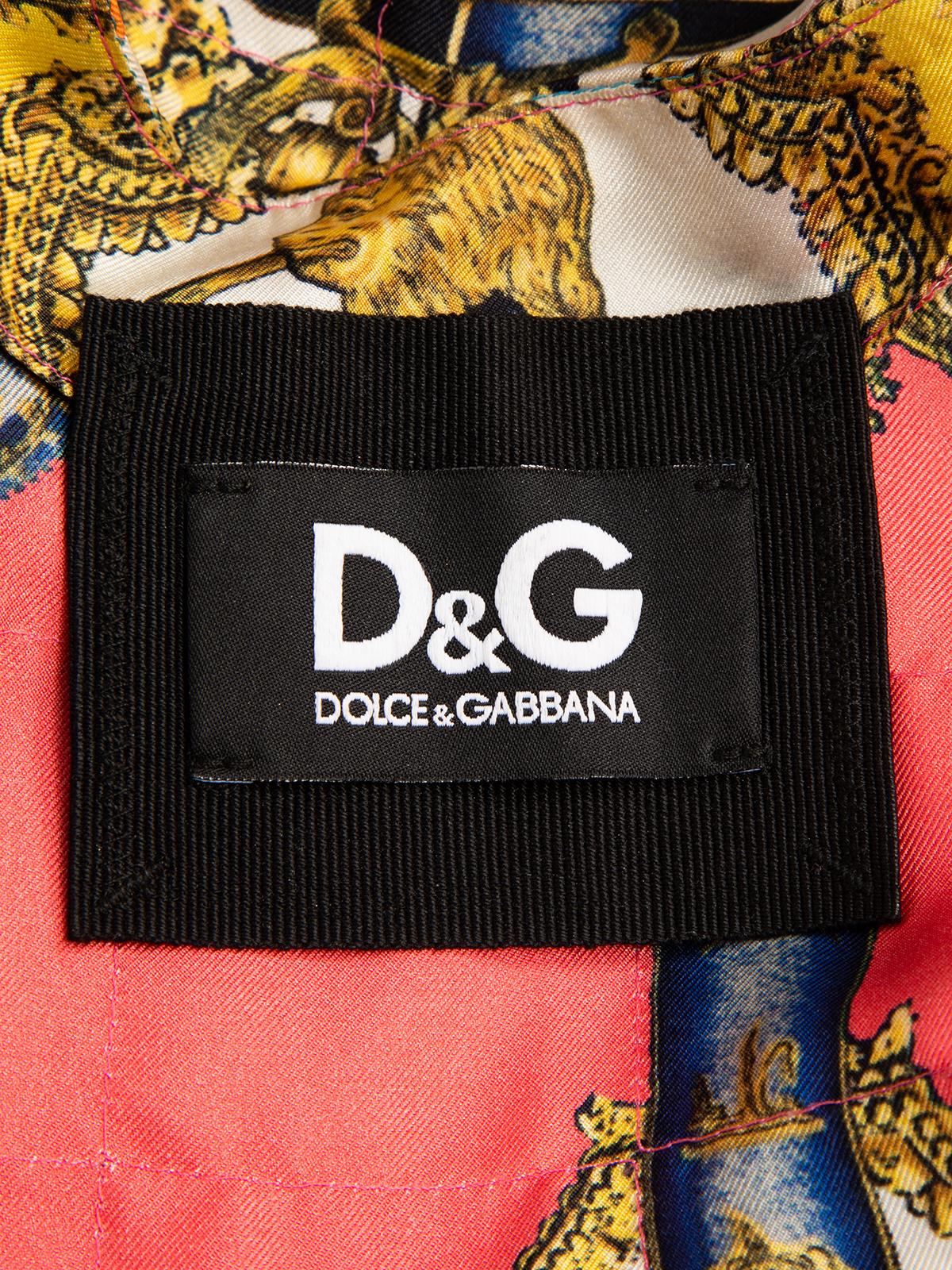 Dolce & Gabbana Damen Mehrfarbige leichte Jacke mit Taschen im Angebot 4