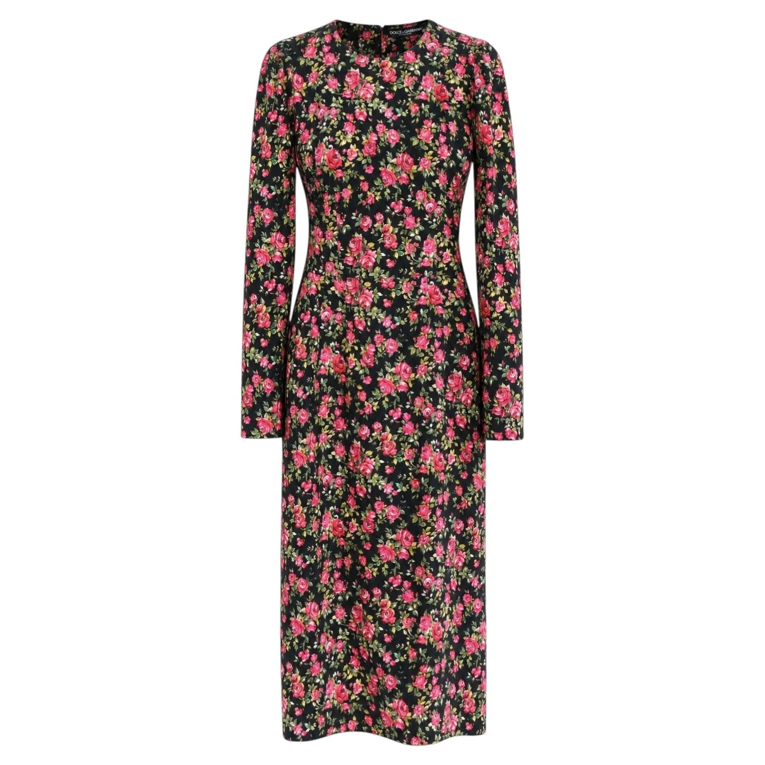 Vestido de novia Dolce & Gabbana Estampado Rosa Salvaje, Mujer, IT40/UK8