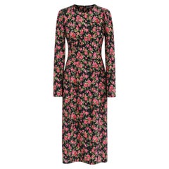 Dolce & Gabbana Women's Wildrose Print Etuikleid, IT40/UK8
