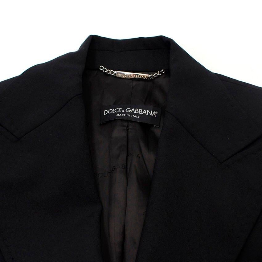 Dolce & Gabbana Wool-Blend Blazer - Size US 4 For Sale 2