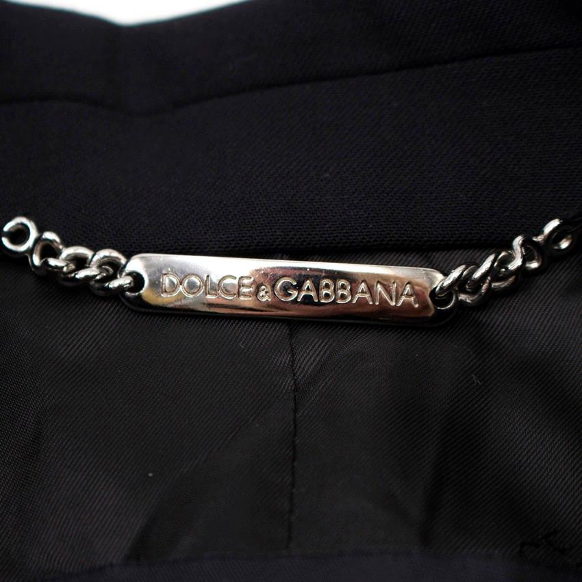 Dolce & Gabbana Wool-Blend Blazer - Size US 4 For Sale 4