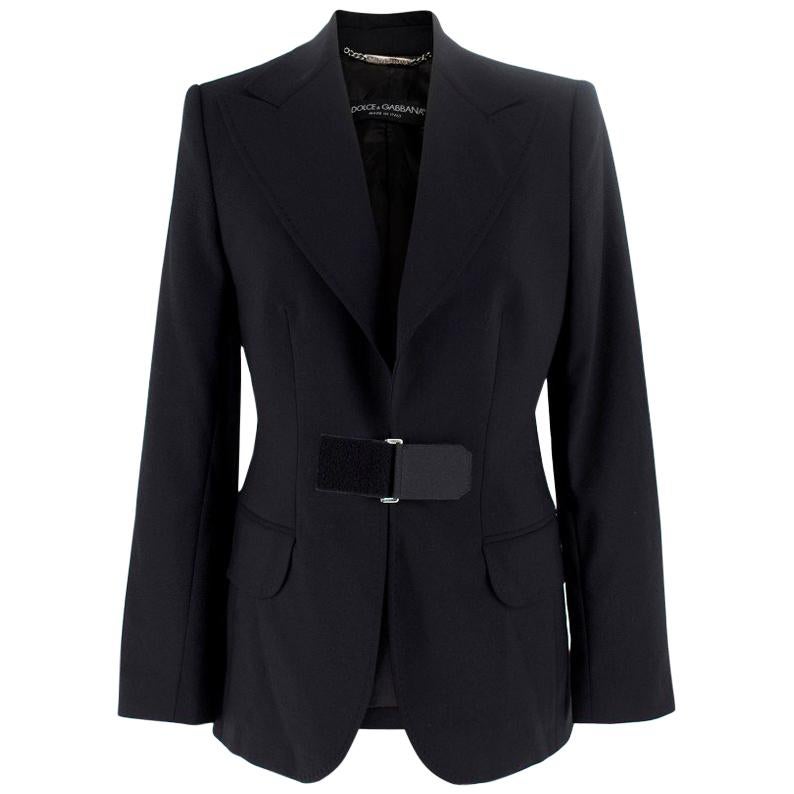 Dolce and Gabbana Wool-Blend Blazer - Size US 4 For Sale at 1stDibs