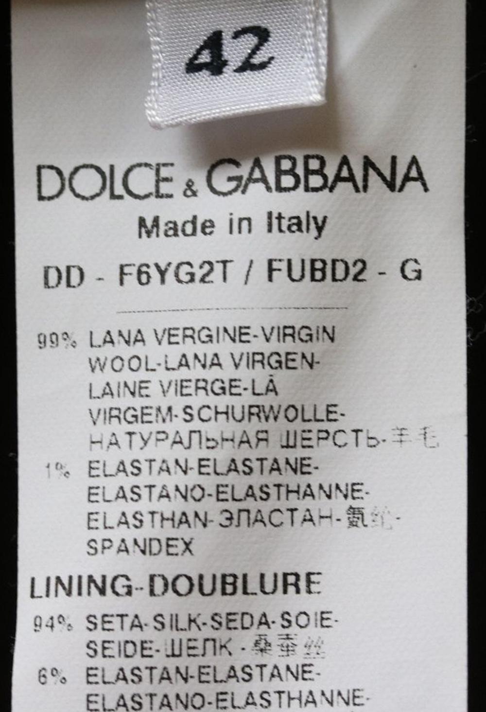 Dolce & Gabbana Wool-Blend Crepe Midi Dress 2