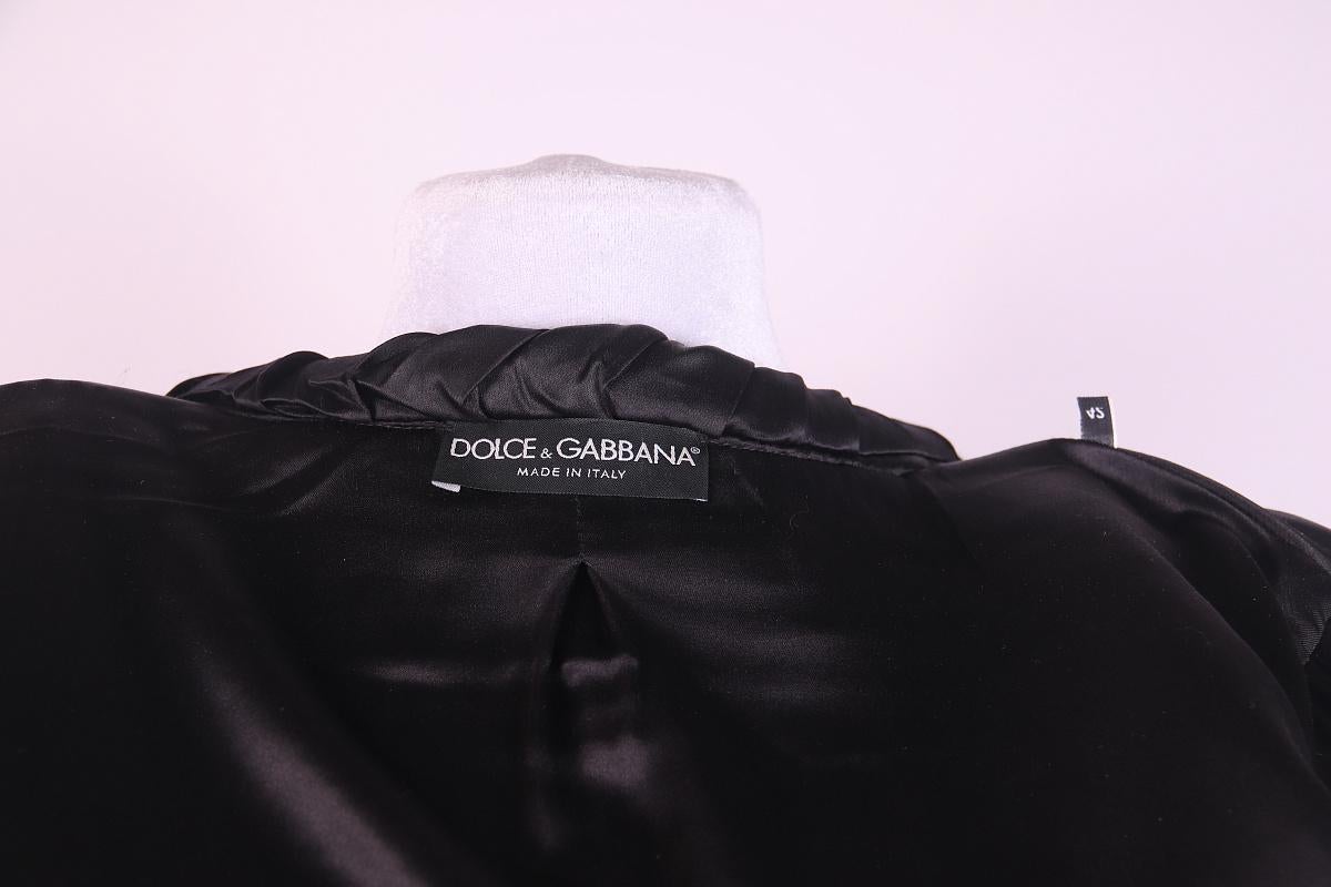 Dolce & Gabbana wool jacket with flower appliqué For Sale 2