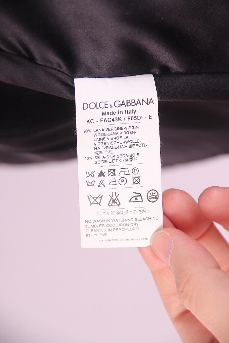 Dolce & Gabbana wool jacket with flower appliqué For Sale 4