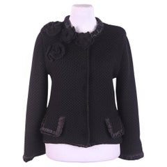 Dolce & Gabbana wool jacket with flower appliqué