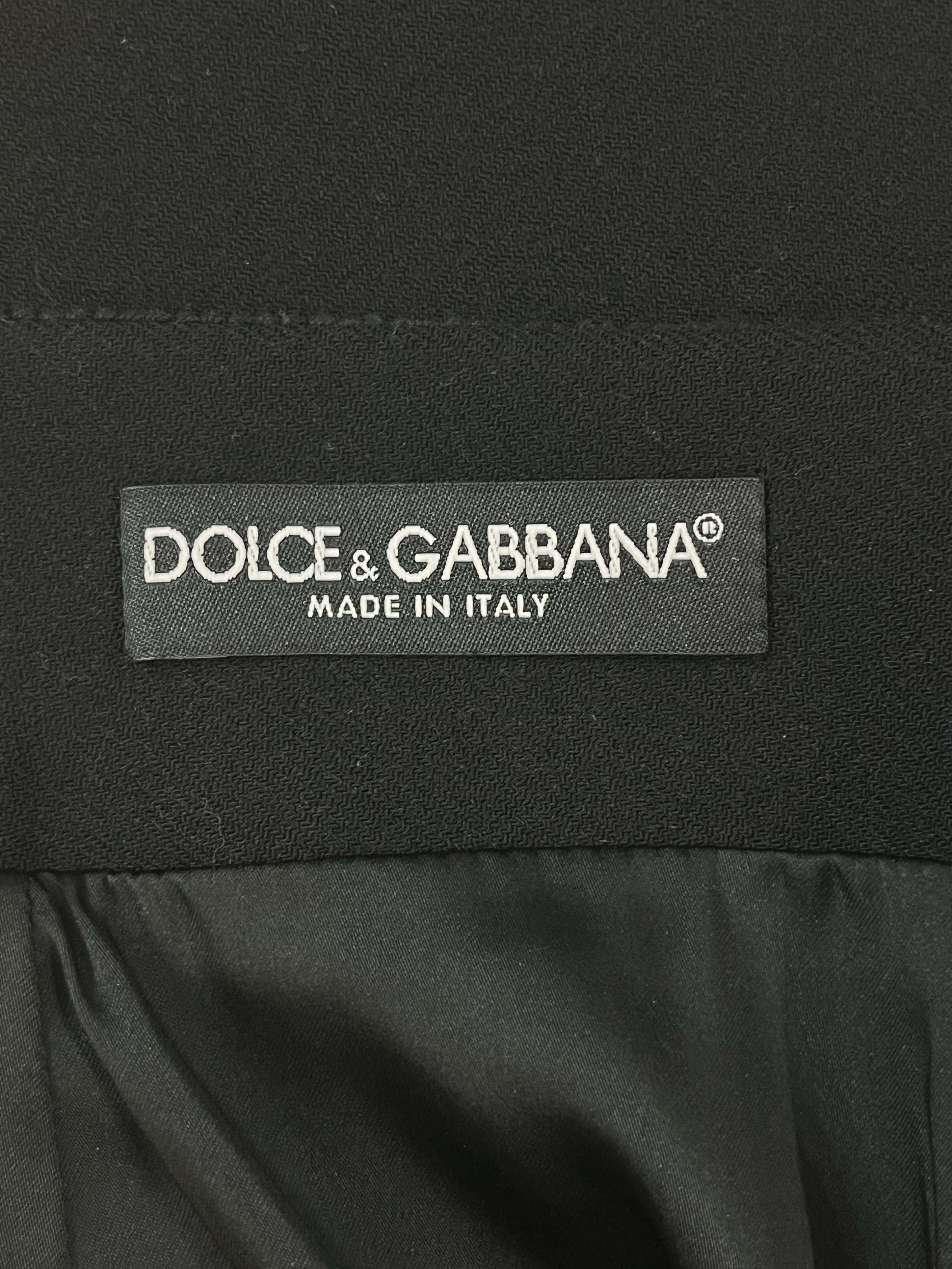 Dolce & Gabbana Wool Pencil Skirt For Sale 2