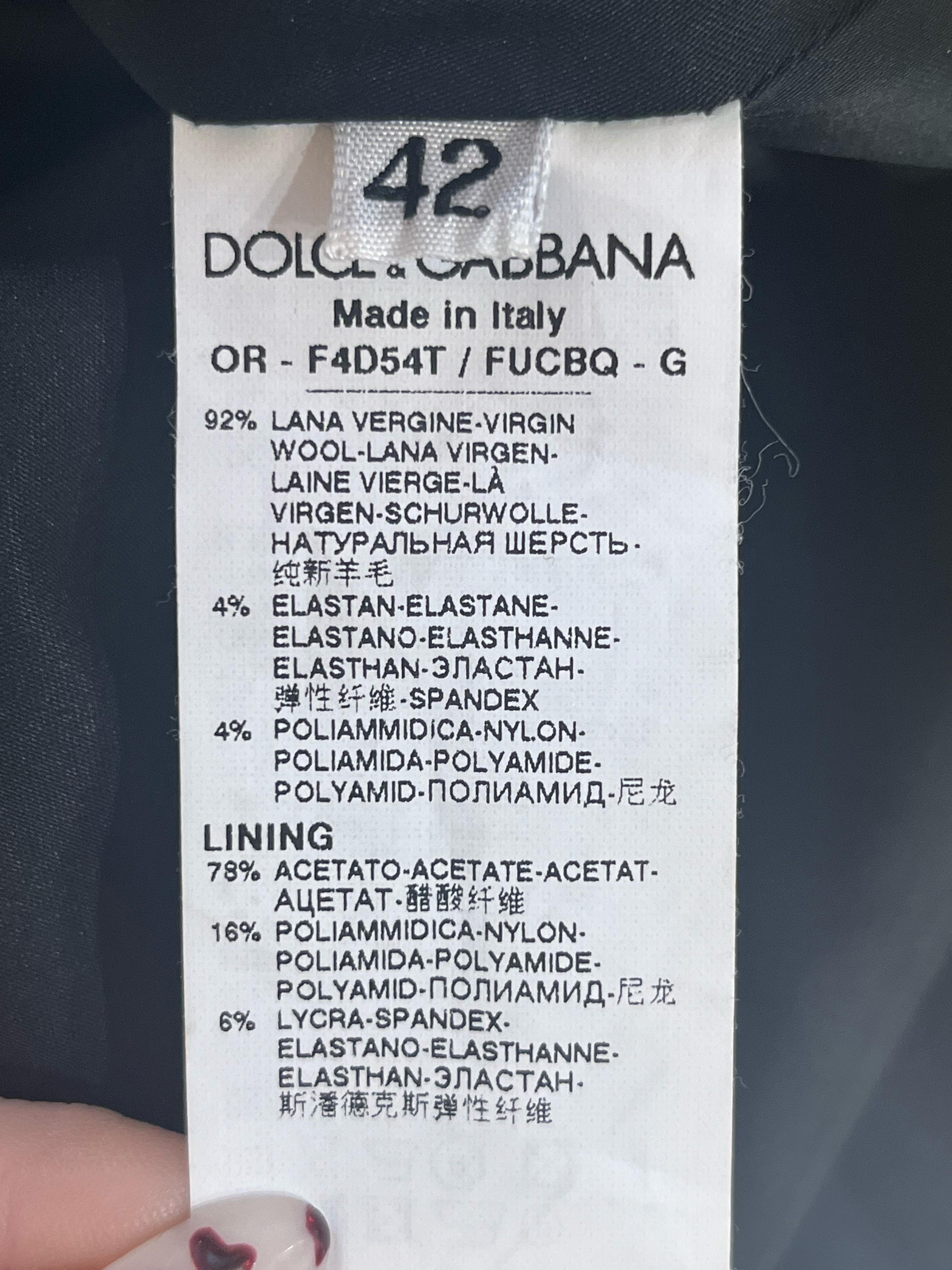 Dolce & Gabbana - Jupe crayon en laine en vente 3