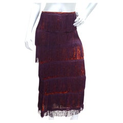 Dolce & Gabbana Y2K jupe longue à franges