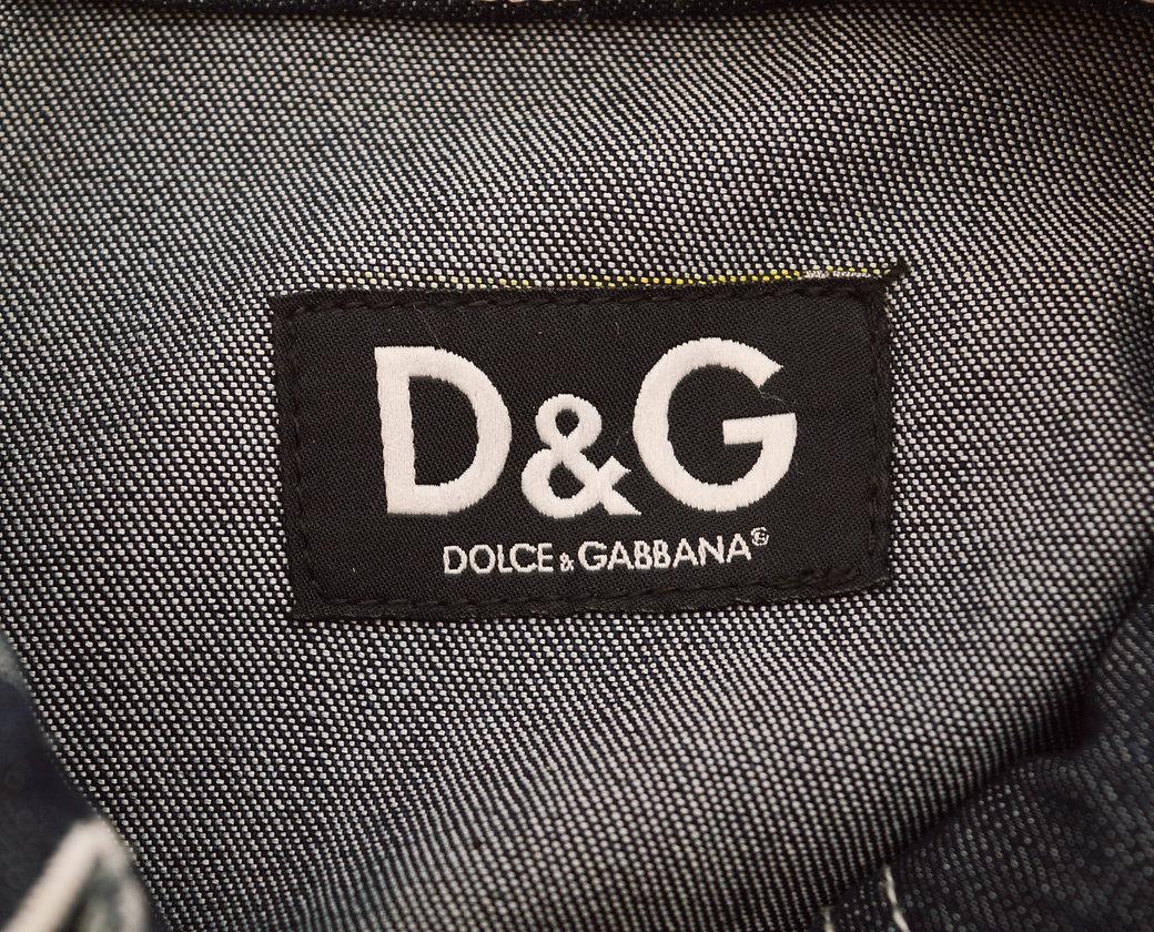 Dolce & Gabbana Y2K Lace Up Dark Denim Two Piece Jacket & Crop Pants Suit For Sale 1
