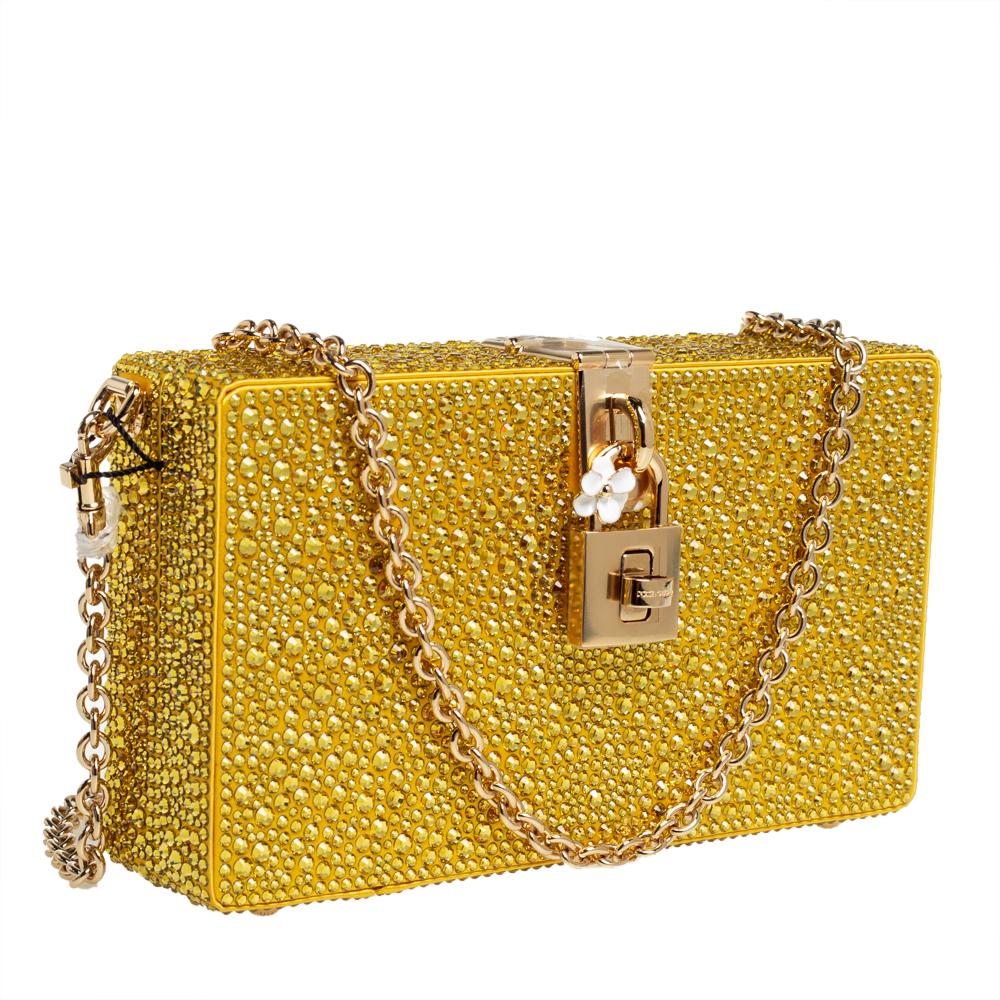 yellow embellished bag