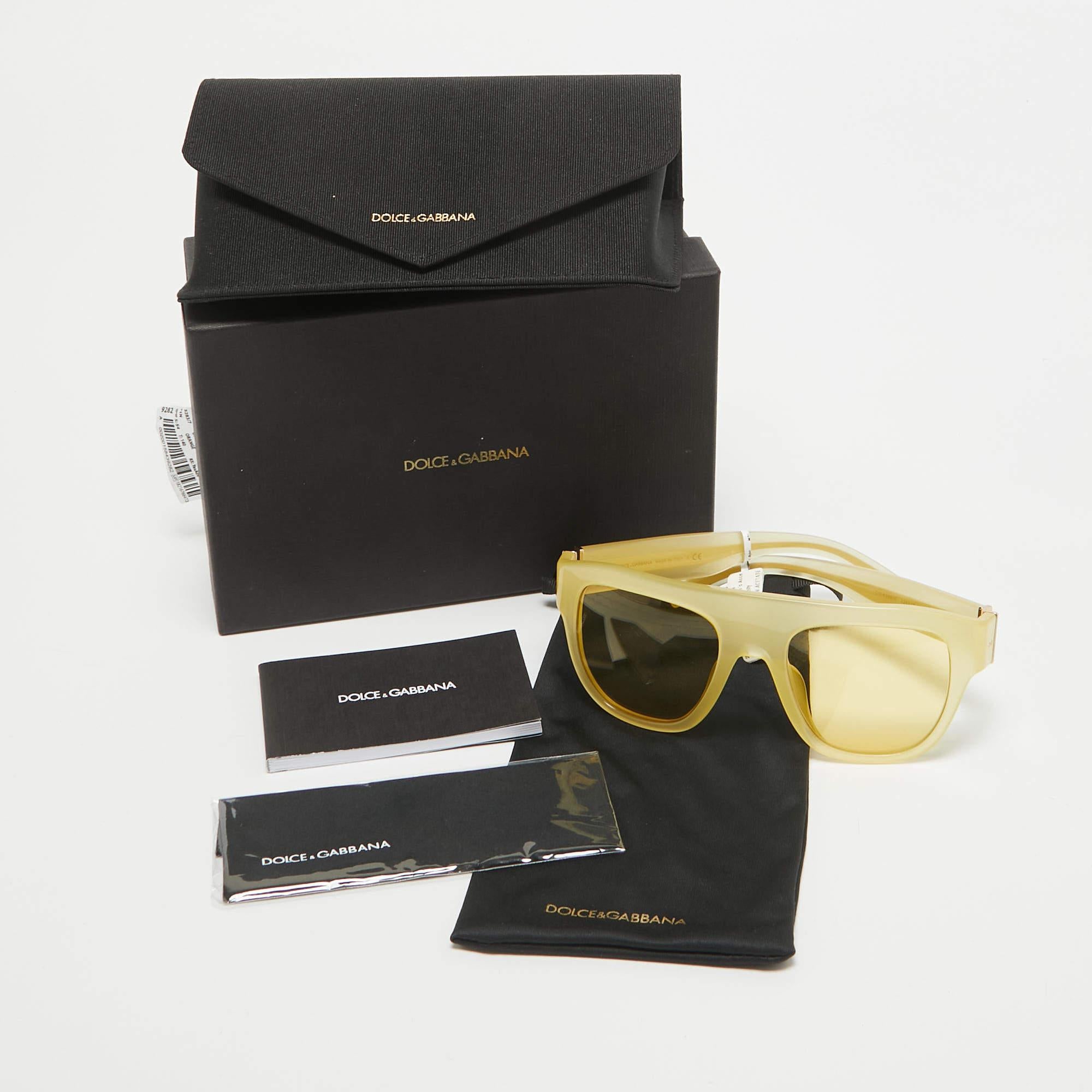 Donna Dolce & Gabbana Giallo DG4398-F Quadrato  Occhiali da sole in vendita